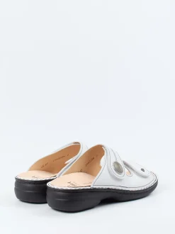 Finn Comfort – Pantolette aus Kalbleder weiß