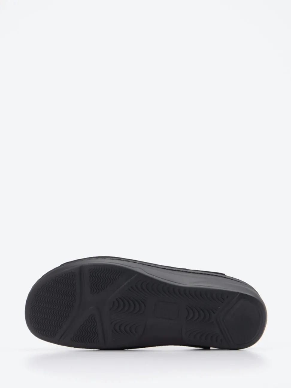 Finn Comfort – Pantolette aus geprägtem Leder bordeaux