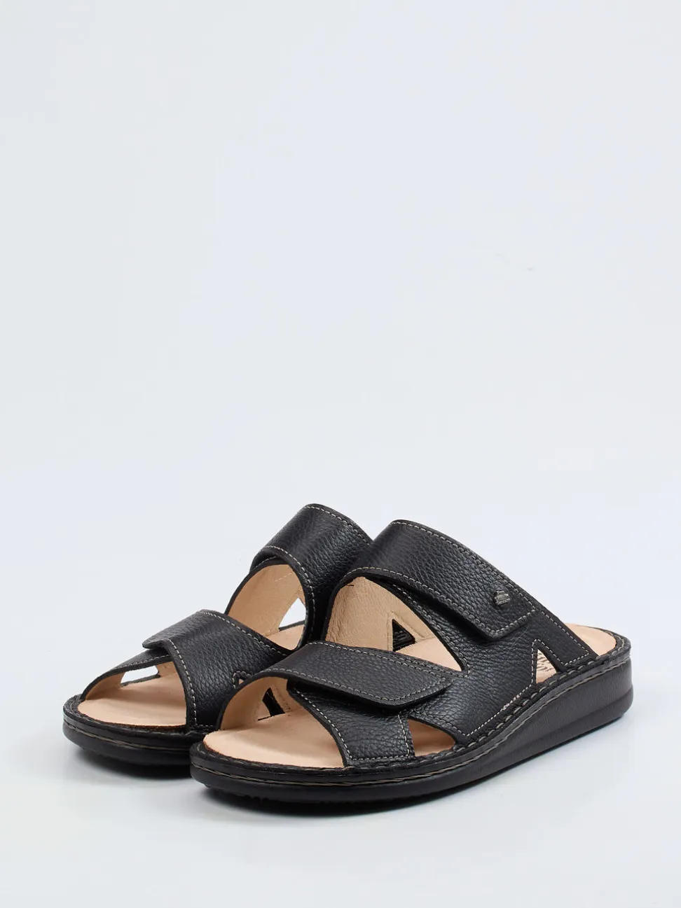 Finn Comfort – Pantolette aus Kalbleder schwarz