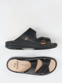 Finn Comfort – Pantolette aus Kalbleder schwarz