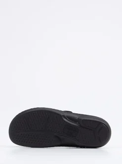 Finn Comfort – Pantolette aus Nubukleder Schwarz