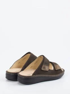 Finn Comfort – Pantolette aus Nubukleder Dunkelbraun