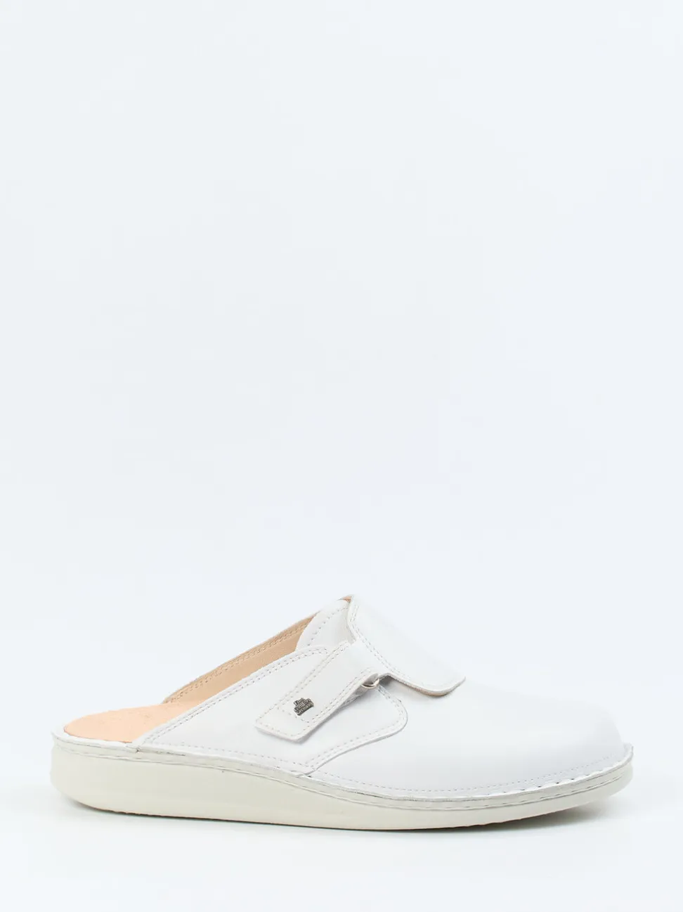 Finn Comfort – Pantolette aus Kalbleder weiß