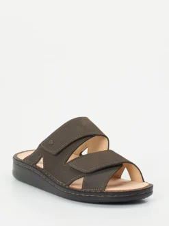 Finn Comfort – Pantolette aus Nubukleder Dunkelbraun