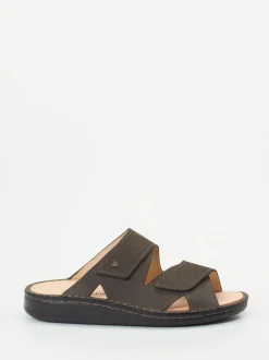 Finn Comfort – Pantolette aus Nubukleder Dunkelbraun