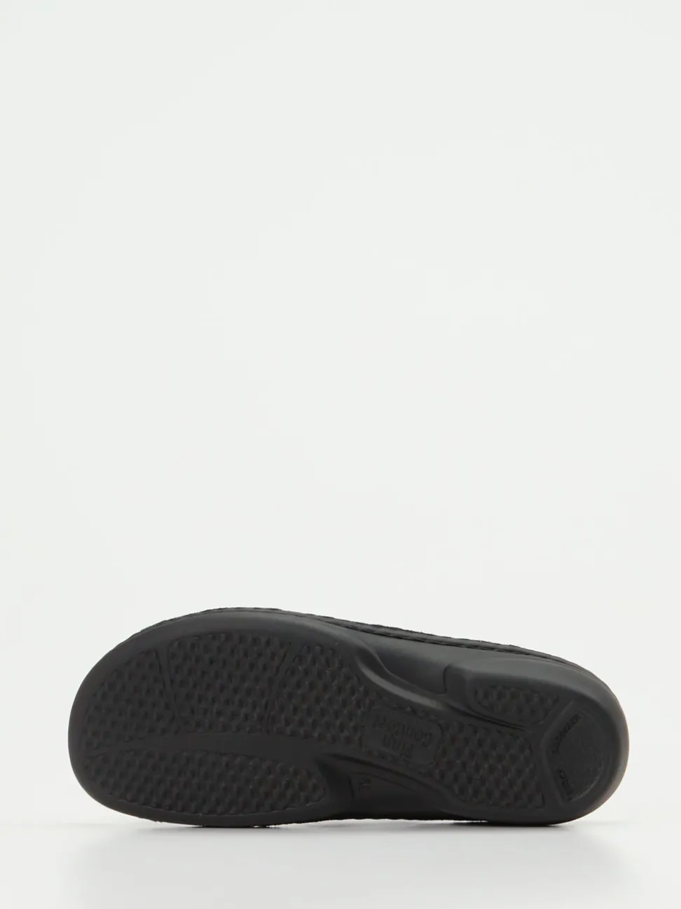 Finn Comfort – Pantolette aus geprägtem Leder Camouflage