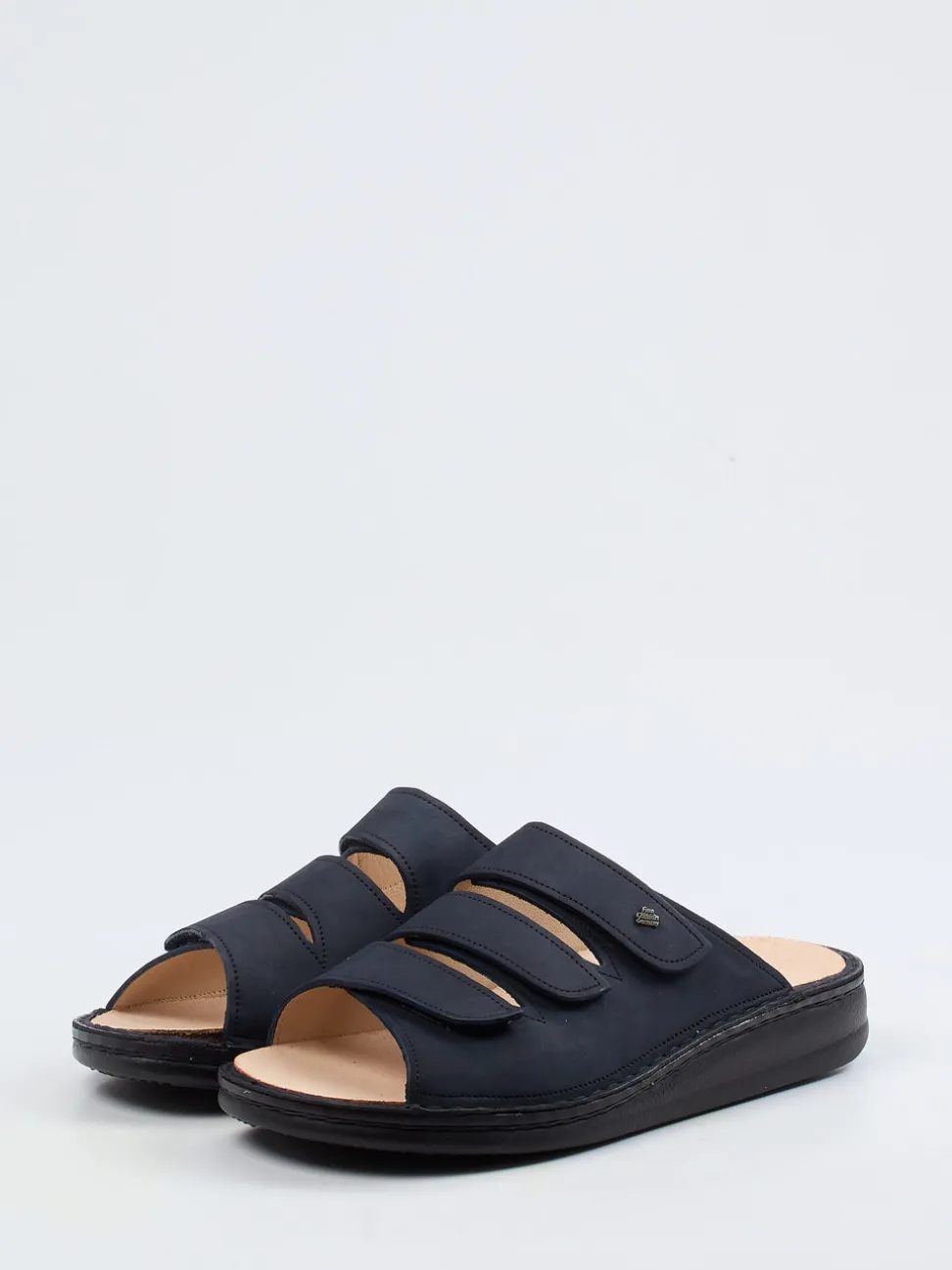 Finn Comfort – Pantolette aus Nubukleder Dunkelblau
