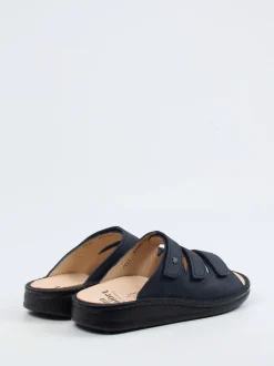 Finn Comfort – Pantolette aus Nubukleder Dunkelblau