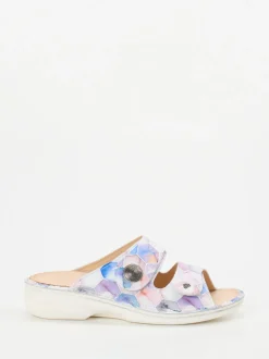 Finn Comfort – Pantolette aus Kalbleder in Pastelloptik