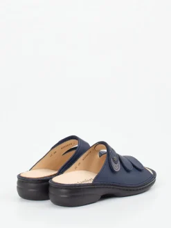 Finn Comfort – Pantolette aus Kalbleder Dunkelblau