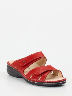 Finn Comfort – Pantolette aus Kalbleder in Rot