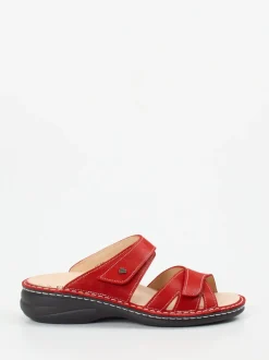 Finn Comfort – Pantolette aus Kalbleder in Rot