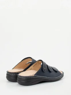 Finn Comfort – Pantolette aus Kalbleder Dunkelblau