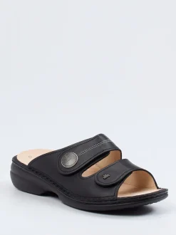 Finn Comfort – Pantolette aus Kalbleder Schwarz