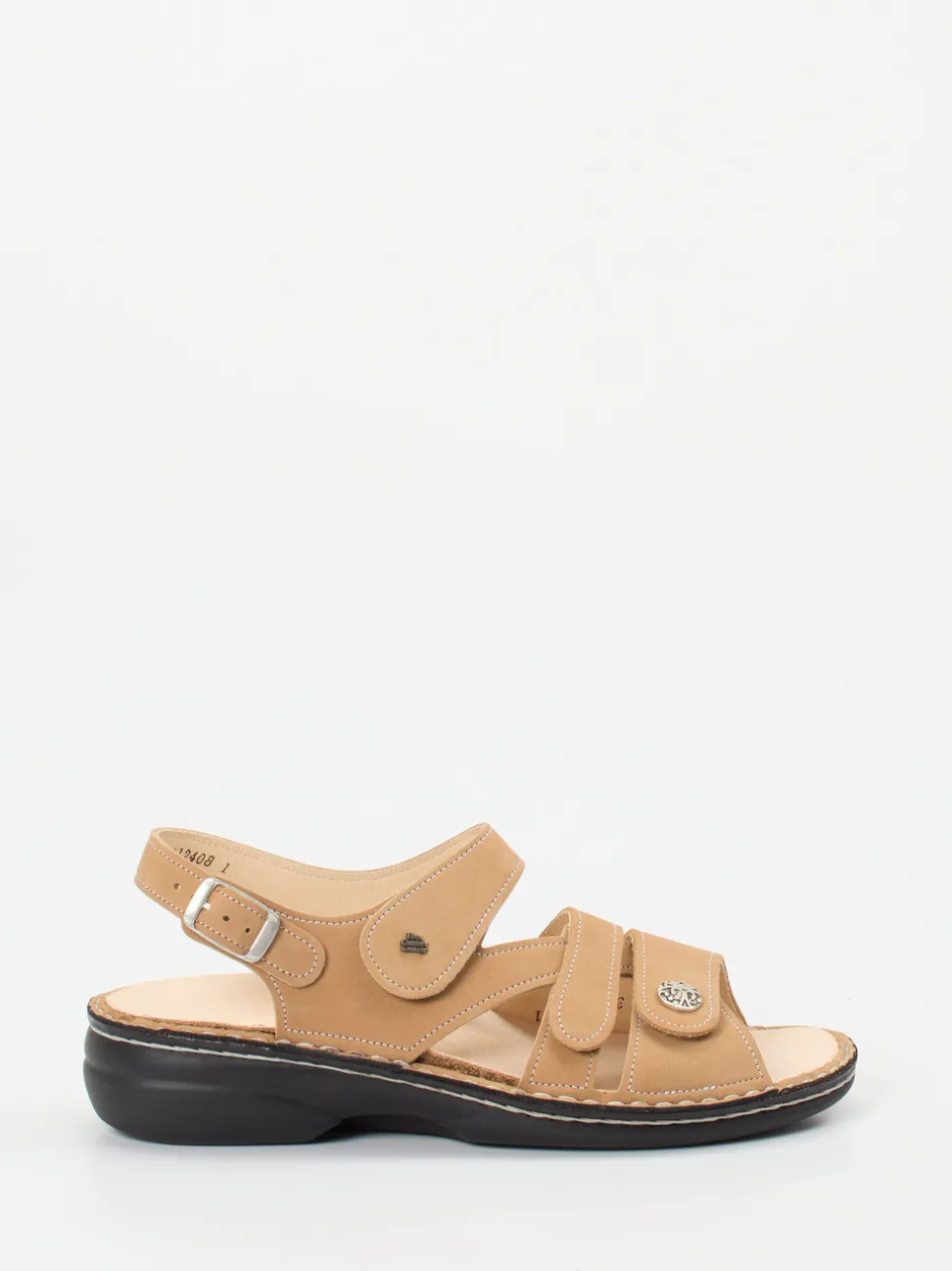 Finn Comfort – Sandale aus Nubukleder beige