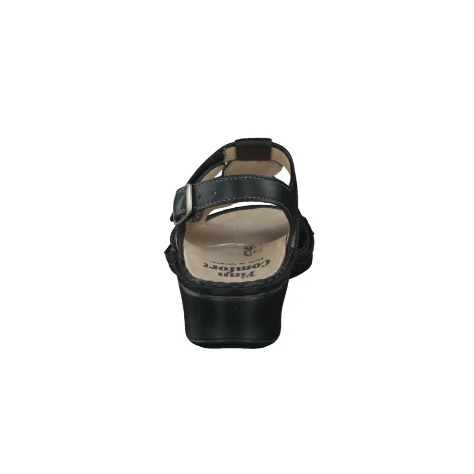 Finn Comfort – Sandale aus Kalbleder schwarz