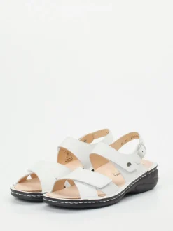 Finn Comfort – Sandale aus Kalbleder weiß