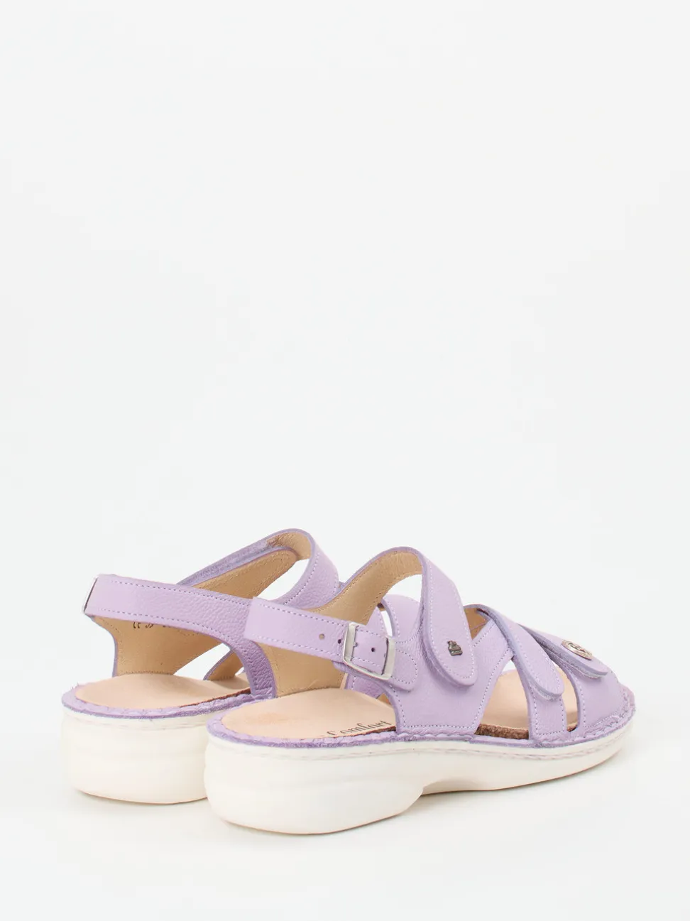 Finn Comfort – Sandalen aus Kalbleder in Flieder