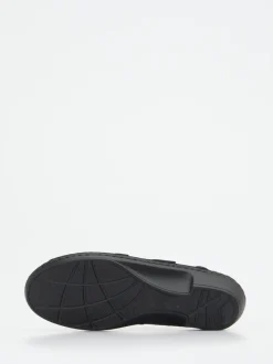 Finn Comfort – Sandalen aus geprägtem Leder Schwarz