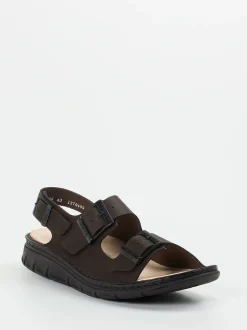 Finn Comfort – Sandalen aus Kalbleder Dunkelbraun