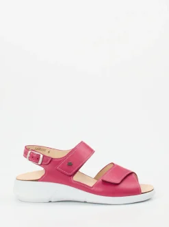 Finn Comfort – Sandaletten aus Kalbleder Himbeerrosa
