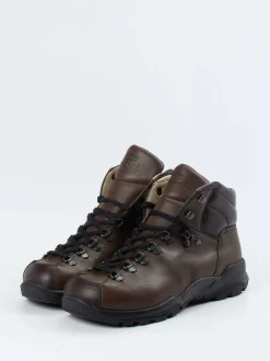 Finn Comfort – Schnürboots aus Fettleder dunkelbraun
