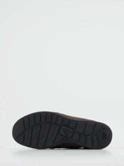 Finn Comfort – Schnürboots aus Veloursleder rostbraun
