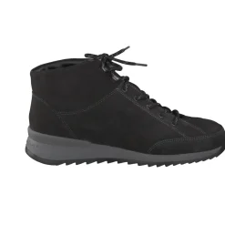 Finn Comfort – Schnürboots aus Nubukleder Schwarz