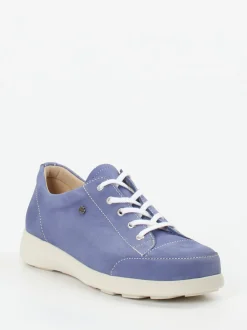 Finn Comfort – Schnürschuh aus Nubukleder lavendelblau