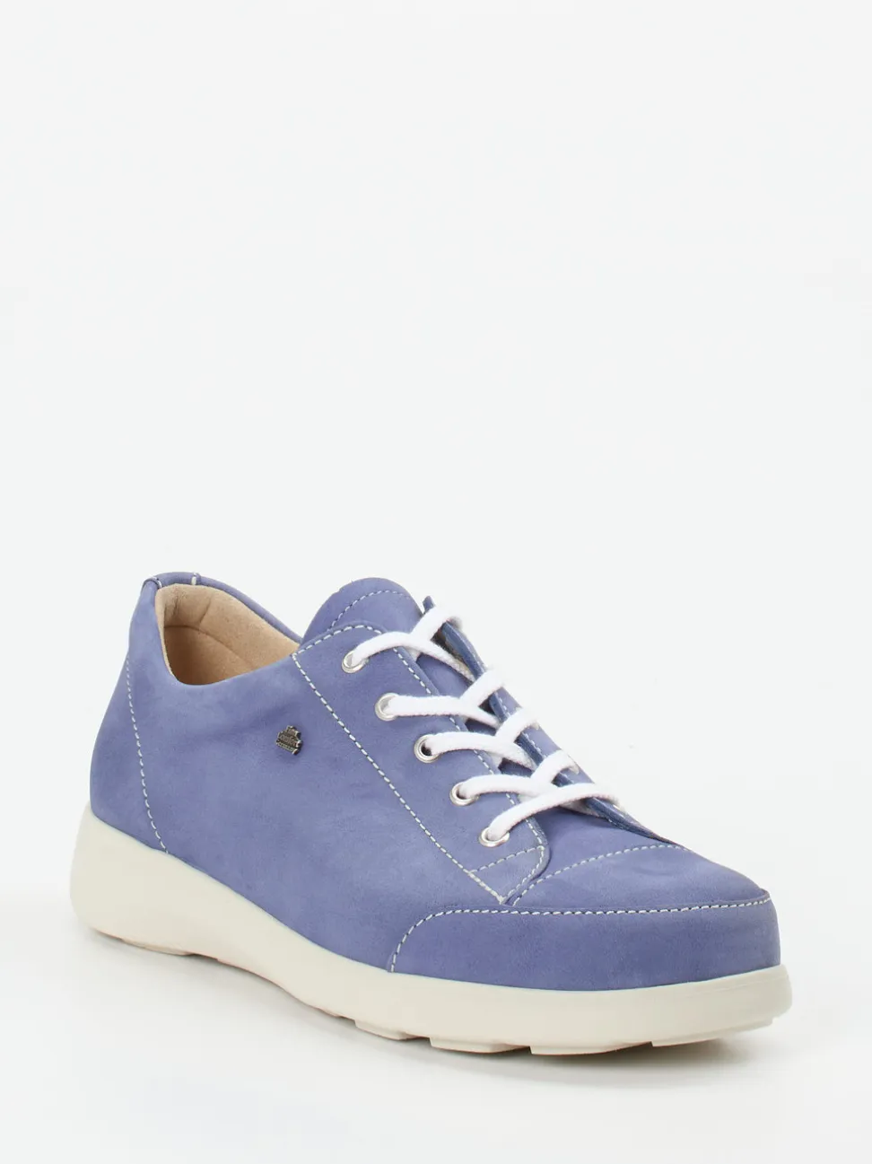 Finn Comfort – Schnürschuh aus Nubukleder lavendelblau