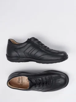Finn Comfort – Schnürschuh aus Kalbleder schwarz