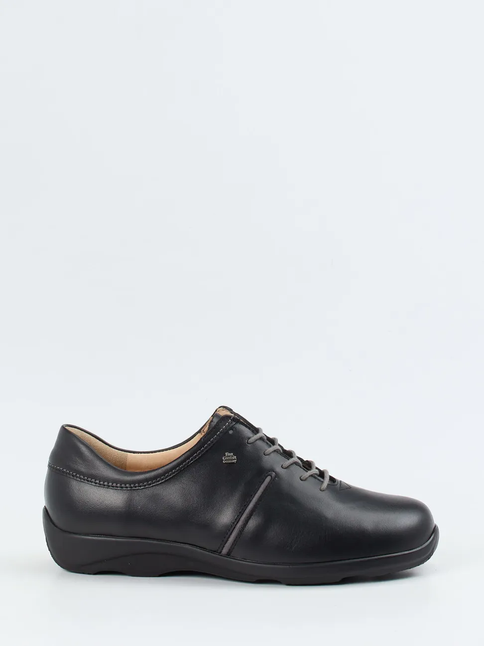 Finn Comfort – Schnürschuh aus Kalbleder schwarz