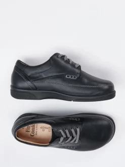 Finn Comfort – Schnürschuh aus Kalbleder in Anthrazit