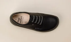Finn Comfort – Schnürschuh aus Kalbleder in Anthrazit