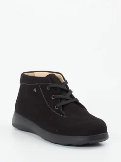 Finn Comfort – Schnürschuh aus Nubukleder schwarz
