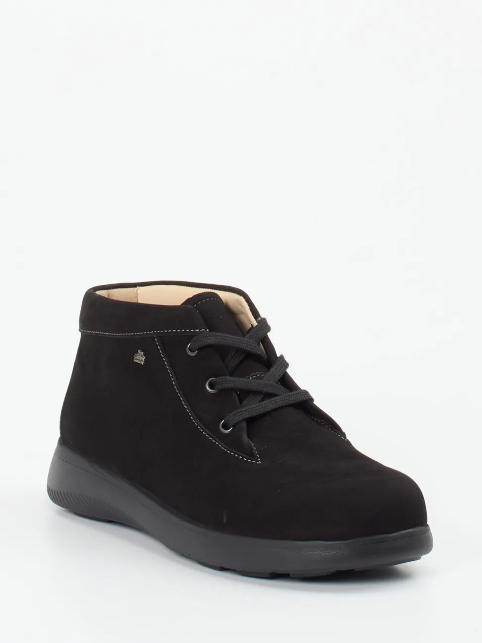 Finn Comfort – Schnürschuh aus Nubukleder schwarz