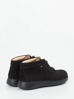 Finn Comfort – Schnürschuh aus Nubukleder schwarz