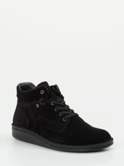 Finn Comfort – Schnürschuh aus Veloursleder schwarz