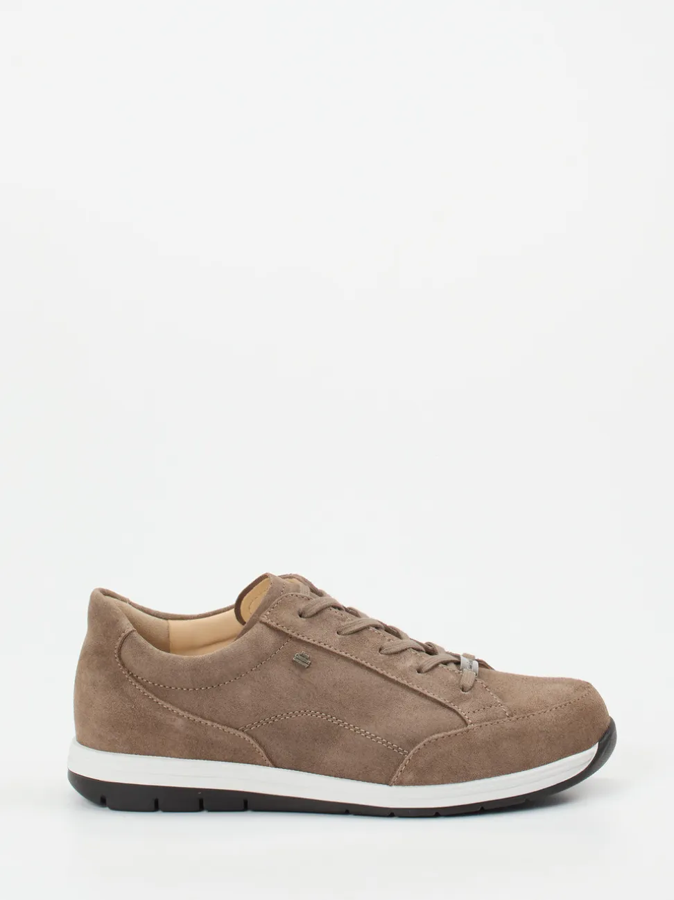 Finn Comfort – Schnürschuh aus Veloursleder taupe