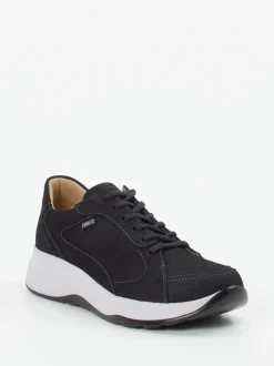 Finn Comfort – Schnürschuh aus Nubukleder Schwarz