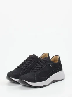 Finn Comfort – Schnürschuh aus Nubukleder Schwarz