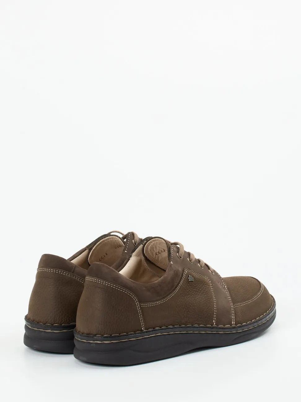 Finn Comfort – Schnürschuh aus Nubukleder mittelbraun