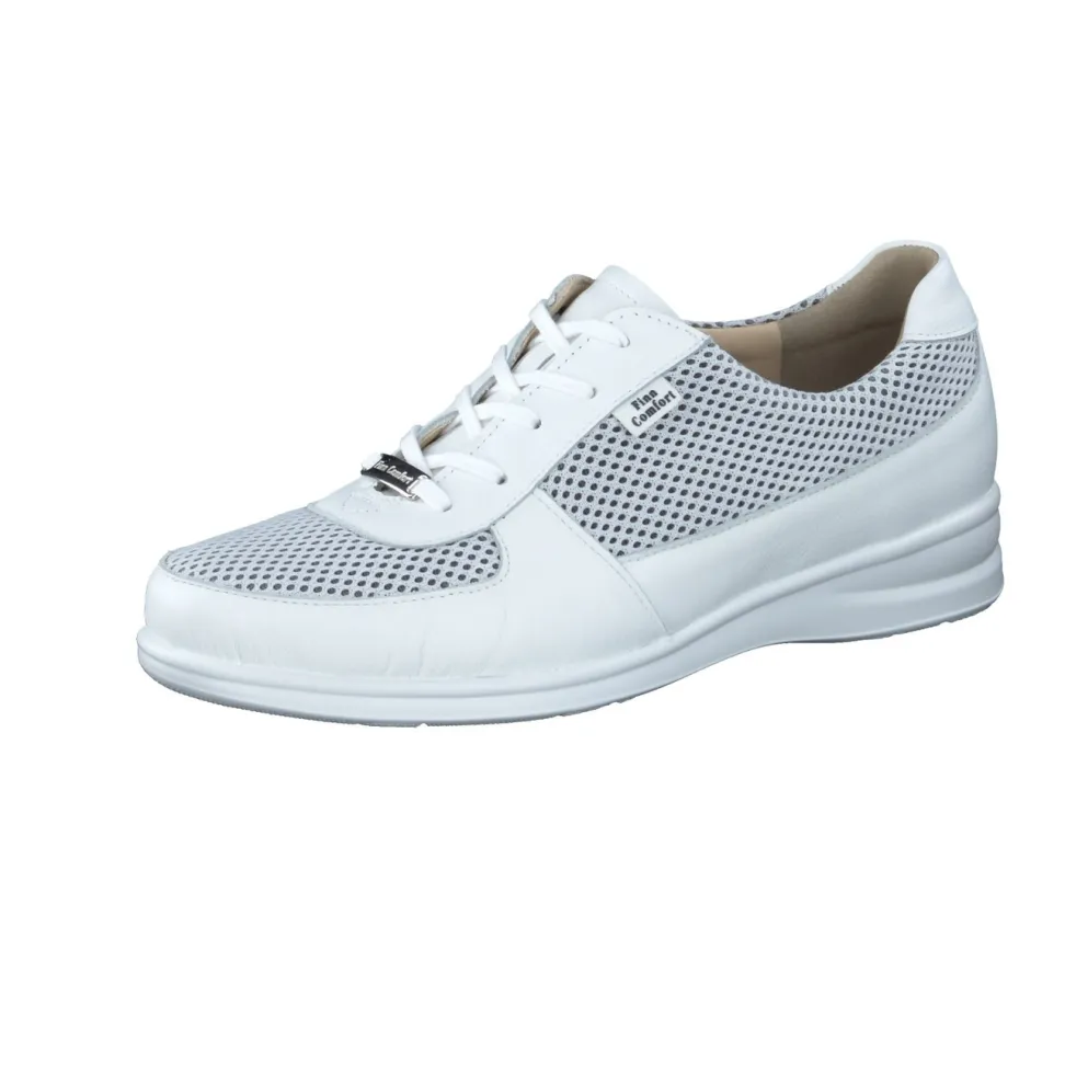 Finn Comfort – Schnürschuh aus Kalbleder weiß