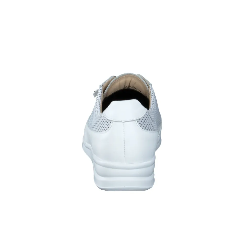Finn Comfort – Schnürschuh aus Kalbleder weiß