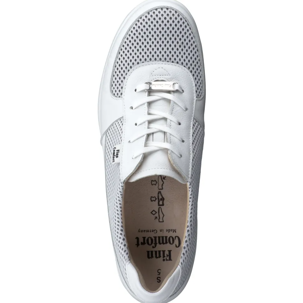 Finn Comfort – Schnürschuh aus Kalbleder weiß