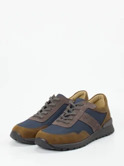 Finn Comfort – Schnürschuh aus Nubukleder Dunkelblau