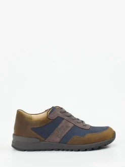 Finn Comfort – Schnürschuh aus Nubukleder Dunkelblau