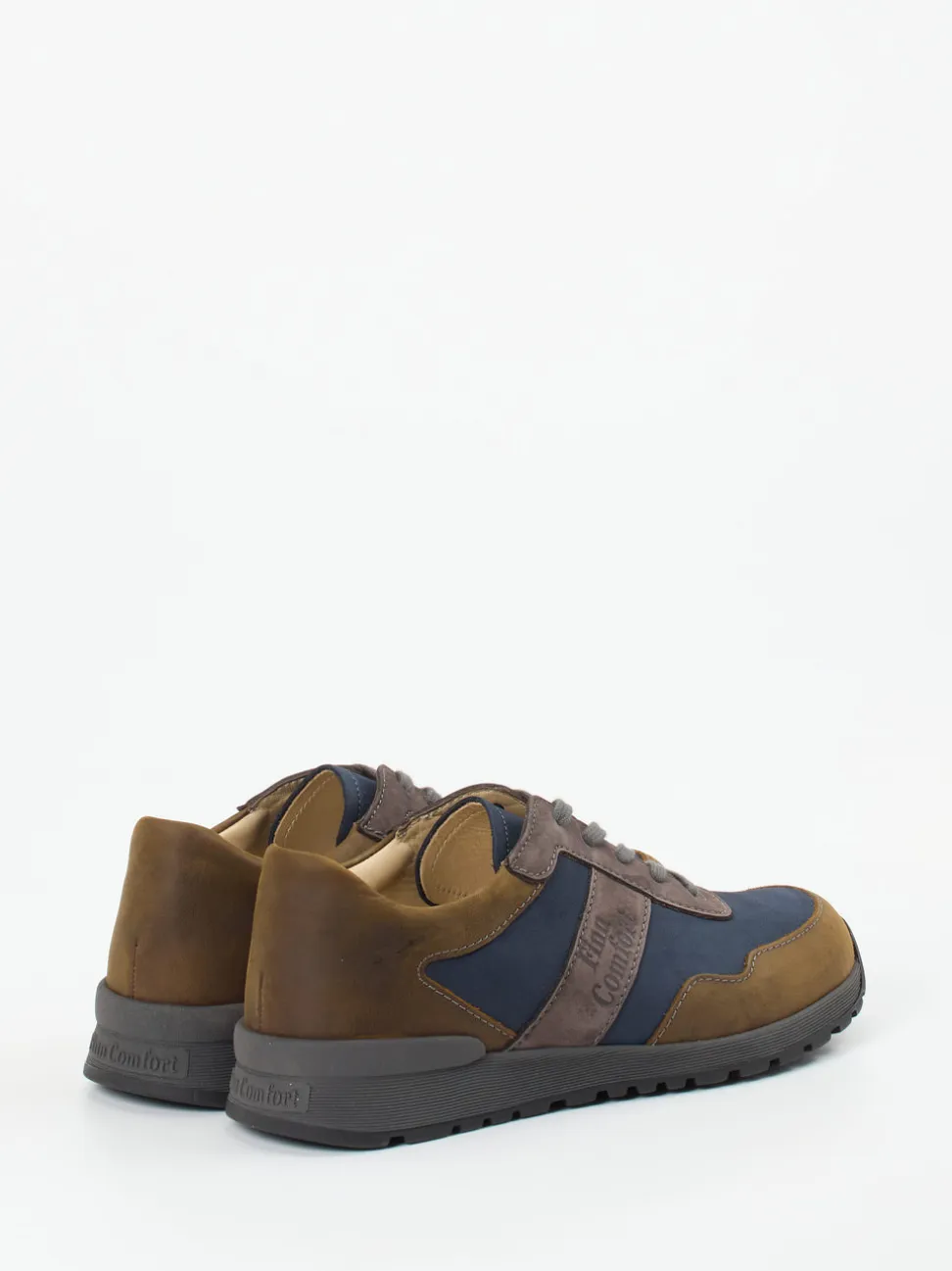 Finn Comfort – Schnürschuh aus Nubukleder Dunkelblau