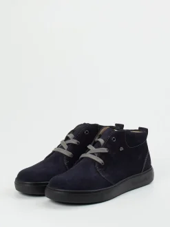 Finn Comfort – Schnürschuh aus Veloursleder Dunkelblau