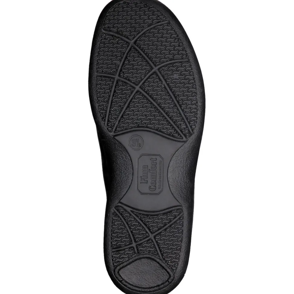 Finn Comfort – Schnürschuh aus Nubukleder schwarz